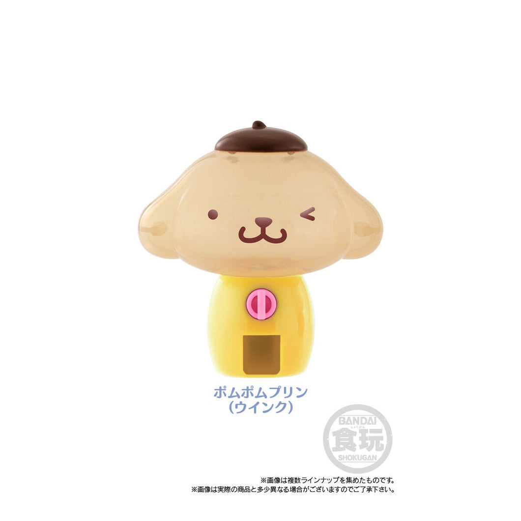 New box information 🌟 New arrivals in June 🌟 Ready-made version of BANDAI SANRIO character mini gashapon machine pudding dog yellow 