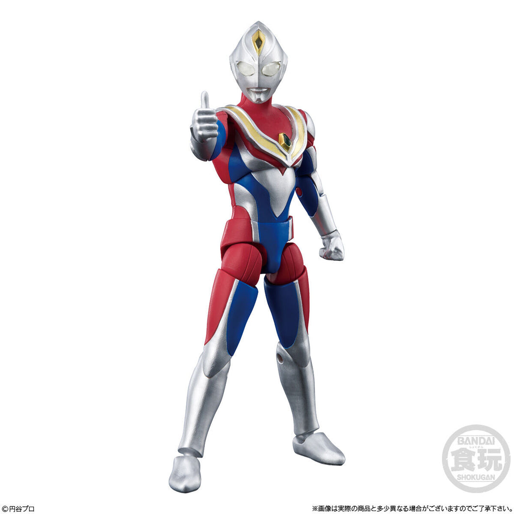 New box information 🌟New arrivals in October🌟 Ready-made version of BANDAI ALPHA ULTRAMAN VOL.3, Superman 3rd bullet, No.2, Ultraman Dina flash type