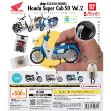 Load image into Gallery viewer, New box information🌟New goods in January🌟 Ready stock EXCEED MODEL HONDA SUPER CUB 50 VOL.2 HONDA SUPER CUB 50 motorcycle styling series second round green metallic color
