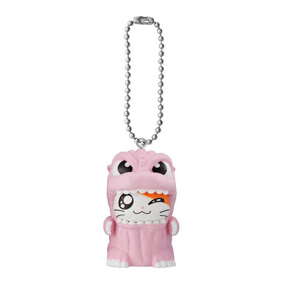 New box information 🌟New arrivals in August🌟 BANDAI Gacha Hamtaro Godzilla three-dimensional pendant pink