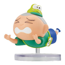 Load image into Gallery viewer, New box information 🌟New arrivals in November🌟 Gashapon version BANDAI Crayon Shin-chan xSANRIO queue series Sato Masao Big Eyed Frog Dragon Frog Boy
