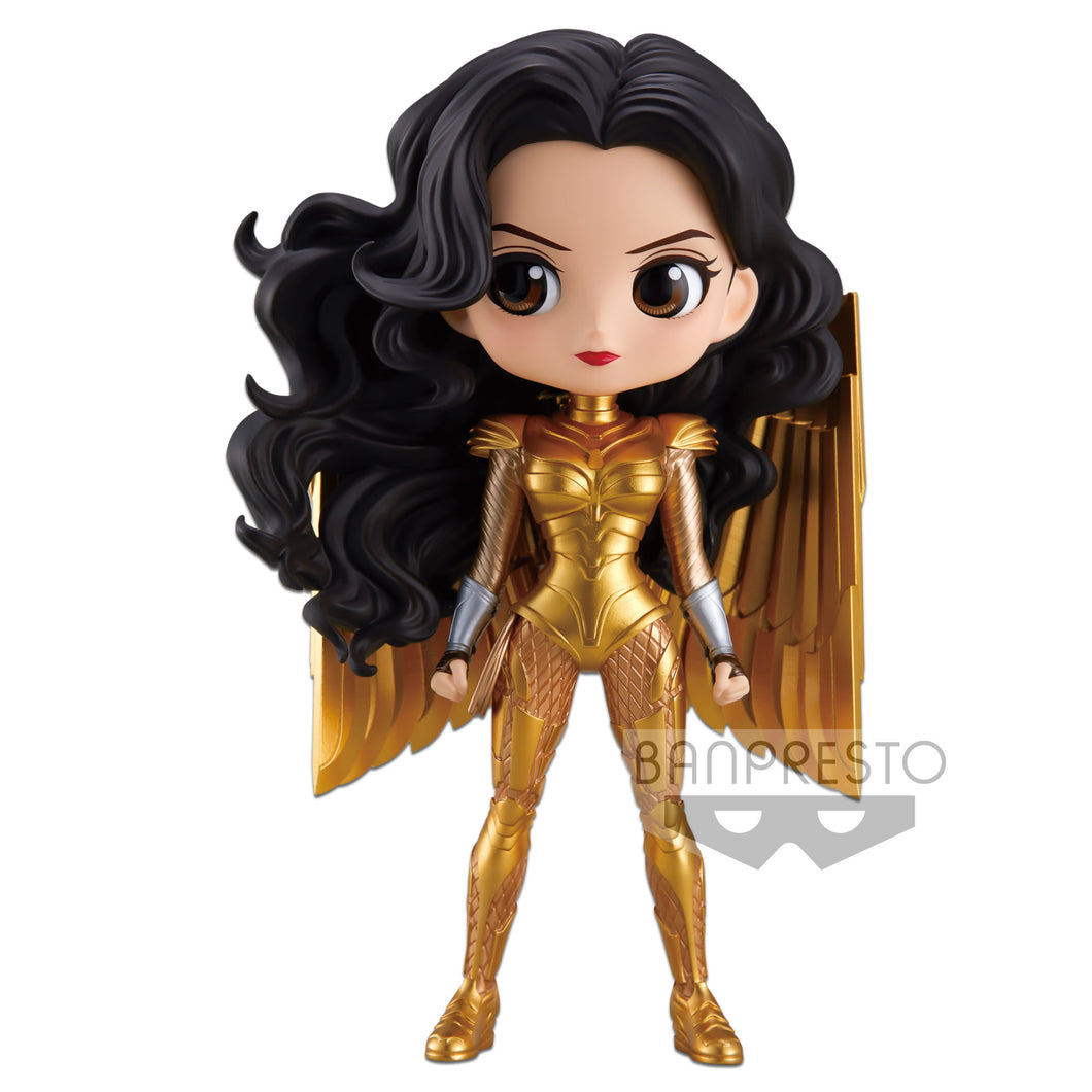 New box, Japanese version of the scenery Wonder Woman 1984 DC Qposket Wonder Woman Gold gold suit 2020 movie WW84 A style 