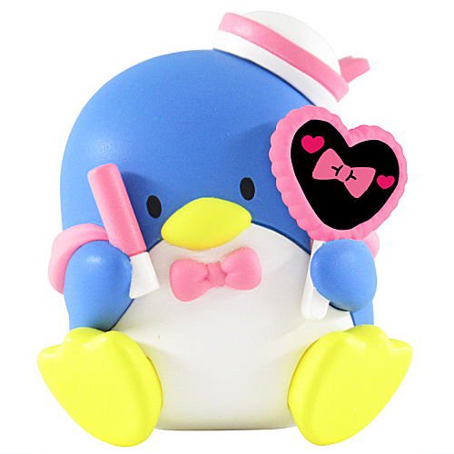 New box information🌟New arrivals in March🌟 Ready stock Japanese version of gashapon Sanrio Characters Hapidanbui FUNFUN support group set SAM Penguin