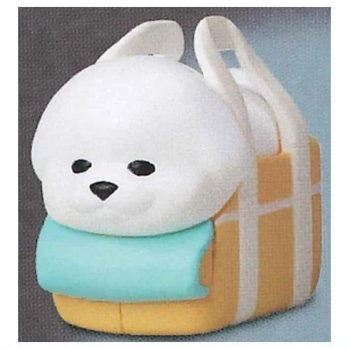 New box knowledge 🌟New arrivals in May🌟 Ready-made Japanese version of Gacha Stasto Bichon Frize dog Bichon Frize A who was played with by the strong wind is eager to be carried