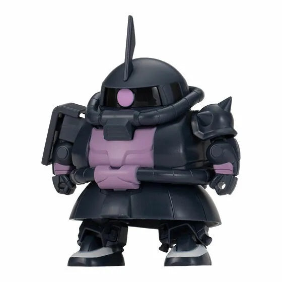 New box introduction Bandai's new ready-made version of Mobile Suit Gundam Zaku Model Series Exceed Model SD-MS02 High Mobility Type ザクⅡ (Black Three Stars, Commander Machine)