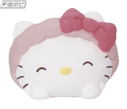 New box information 🌟New arrivals in June🌟 Ready-made Japanese version of Gacha Takara Tomy Sanrio Characters Sitting Figure - Takara Tomy Capsule Toy Hello Kitty Latte Color Series