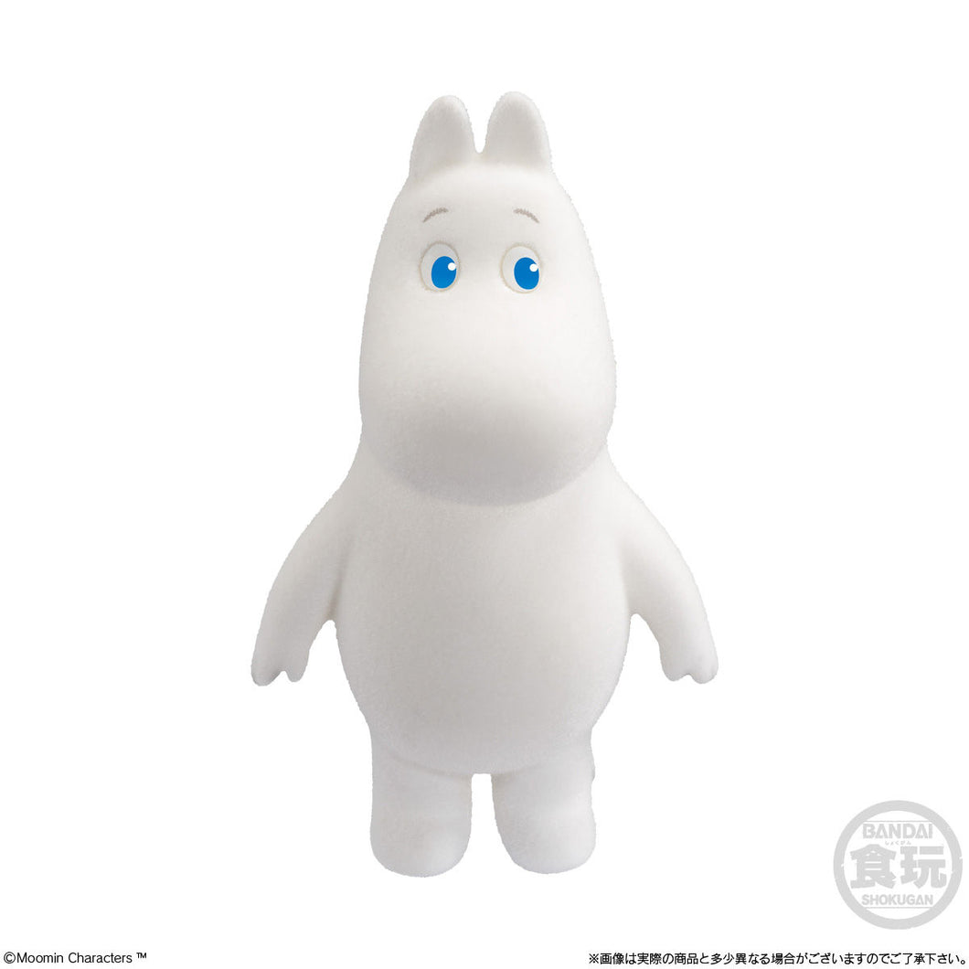 New box identification BANDAI ready-made box with egg and furry noodles Moomin Doll Collection Little Fatty Family Moomin