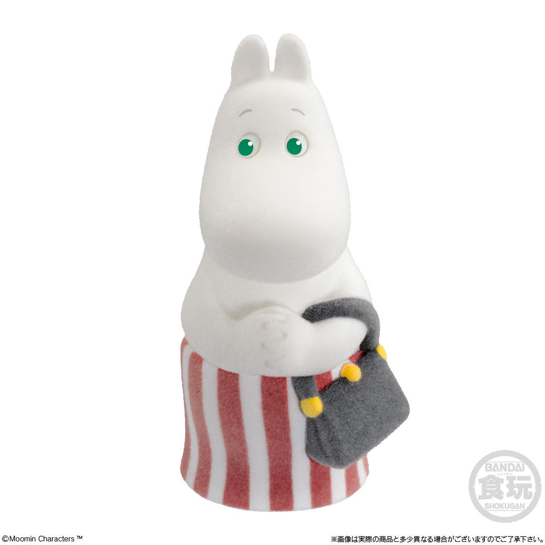 New Box BANDAI Ready-made Box Egg and Furry Noodles Moomin Doll Collection Little Fatty Family Moomin Mama