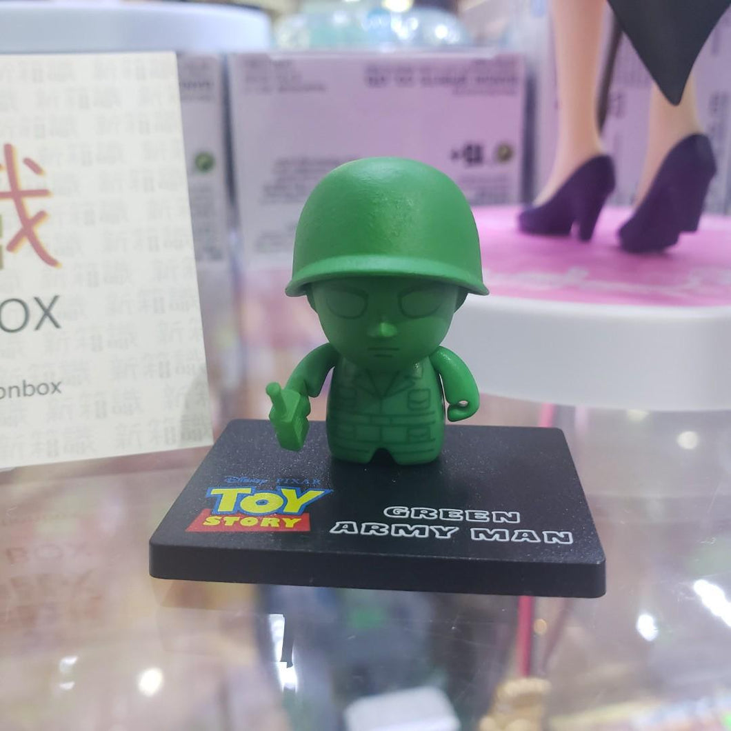 New box version of Gacha Disney Toy Story Green Soldier Decoration