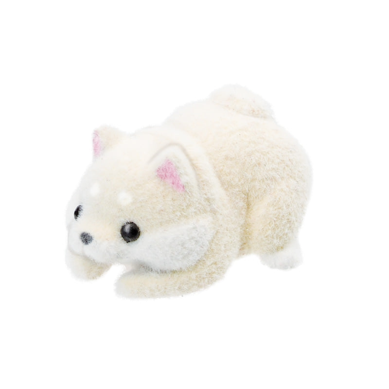 New Box: White Shiba Inu Japanese Version Gashapon Yell Plush Shiba Inu Dog Zai Data Cable Telephone Cable Charging Cable Cable Protective Case